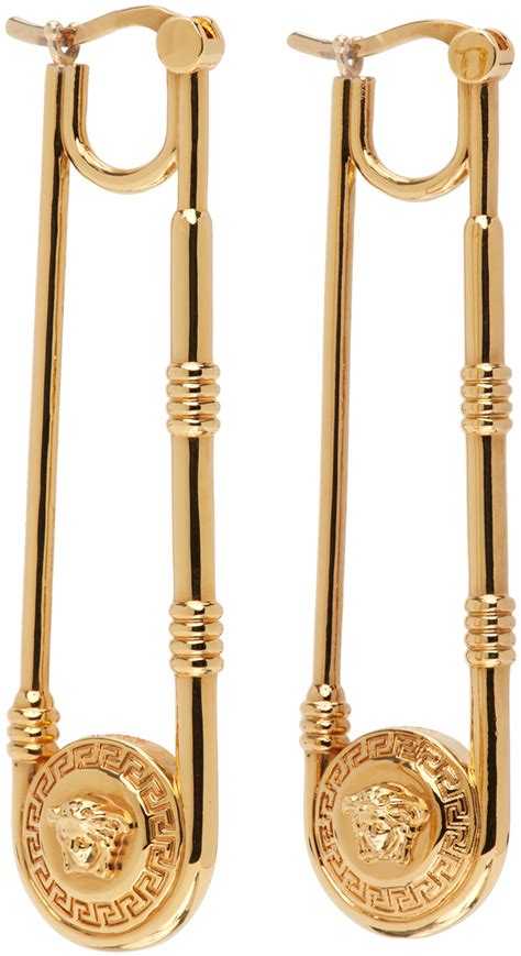 boucle d'oreille en or versace 14k|Boucles d'oreilles .